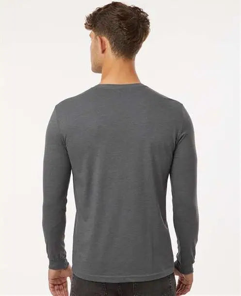 Next Level 6211 Cvc Long Sleeve T-shirt - Heather Heavy Metal