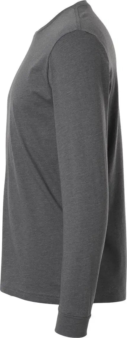 Next Level 6211 Cvc Long Sleeve T-shirt - Heather Heavy Metal