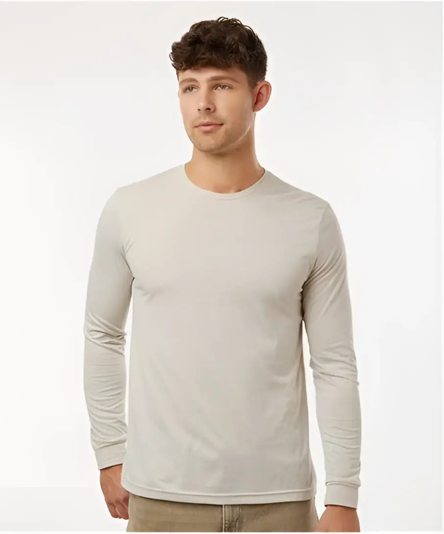 Next Level 6211 Cvc Long Sleeve T-shirt - Heather Tan