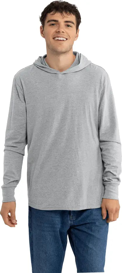 Next Level 6221 Cvc Long Sleeve Hoodie - Dark Heather Gray