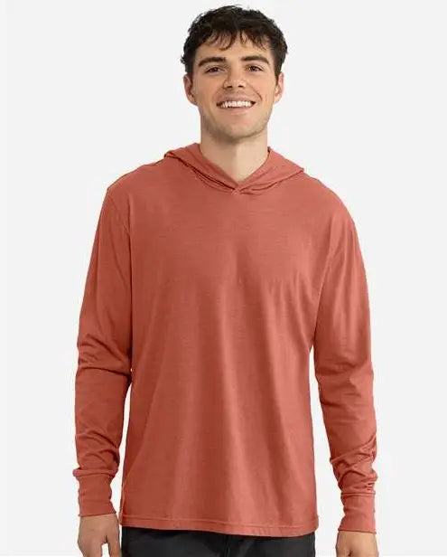 Next Level 6221 Cvc Long Sleeve Hoodie - Heather Redwood