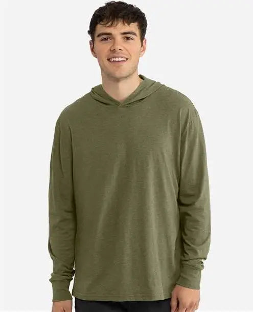 Next Level 6221 Cvc Long Sleeve Hoodie - Military Green - Adult Xs