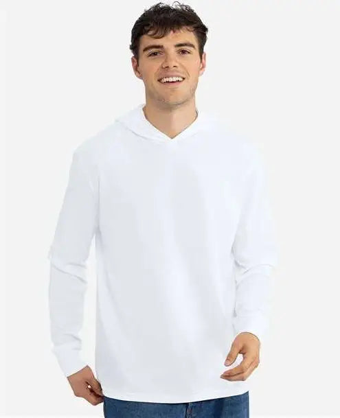 Next Level 6221 Cvc Long Sleeve Hoodie - White - Adult Xs
