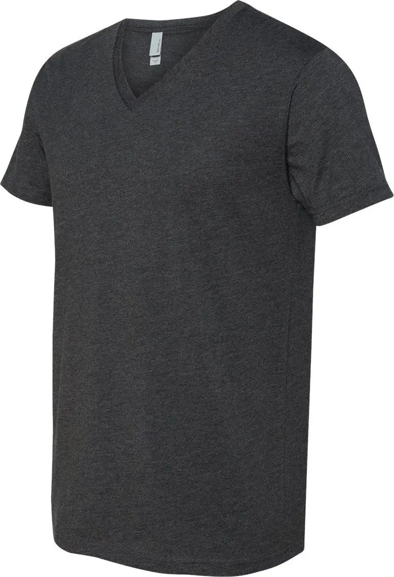 Next Level 6240 Cvc V-neck T-shirt - Charcoal - Dark Gray / Adult s