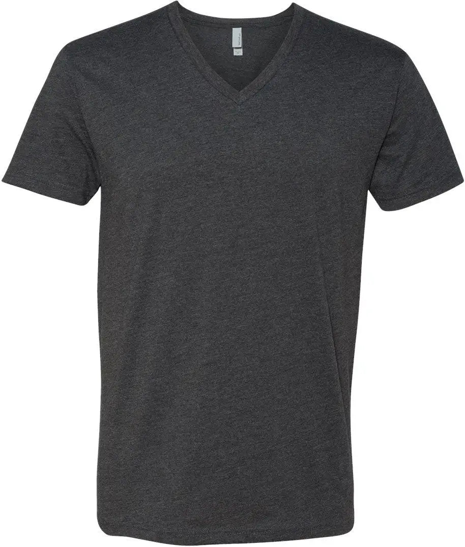 Next Level 6240 Cvc V-neck T-shirt - Charcoal - Dark Gray / Adult s