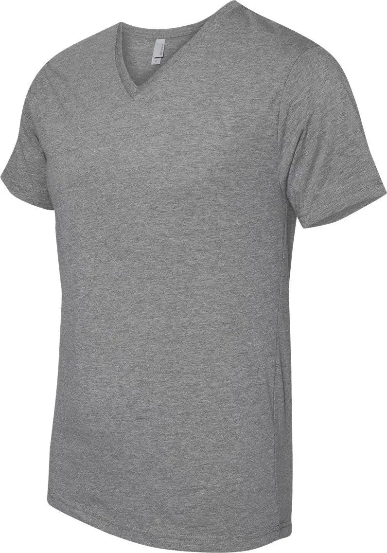 Next Level 6240 Cvc V-neck T-shirt - Dark Heather Gray - Adult s