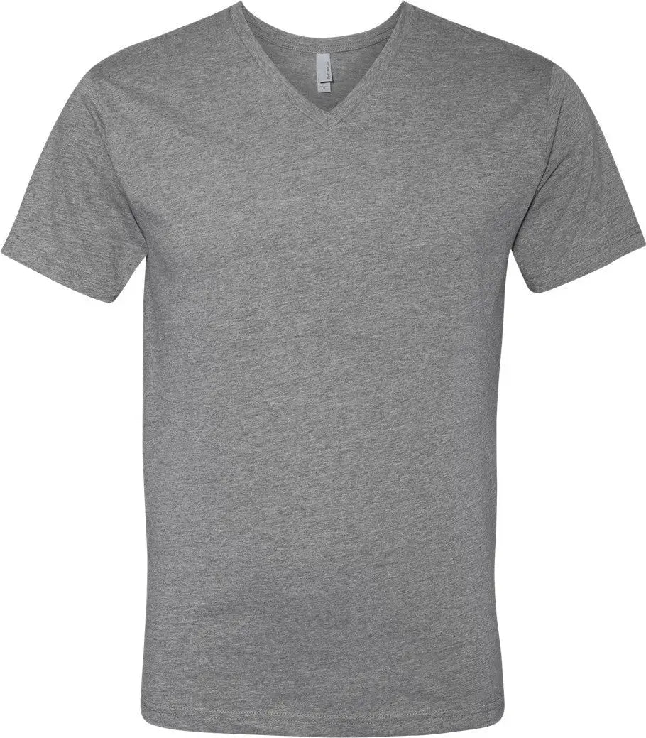 Next Level 6240 Cvc V-neck T-shirt - Dark Heather Gray