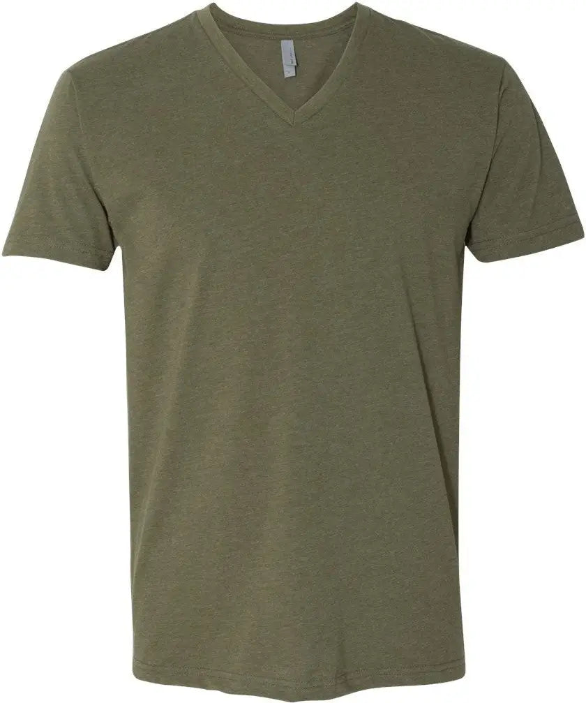 Next Level 6240 Cvc V-neck T-shirt - Military Green - Olive / Adult s