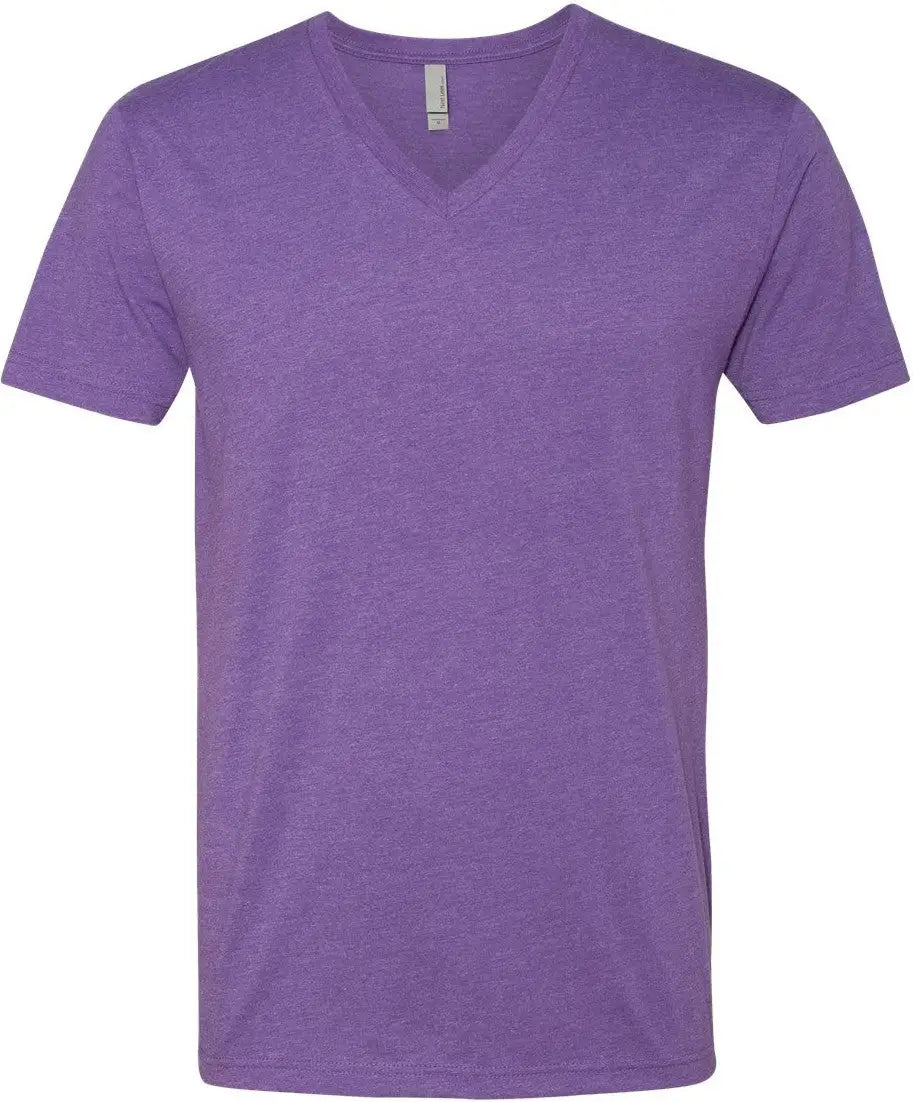 Next Level 6240 Cvc V-neck T-shirt - Purple Rush