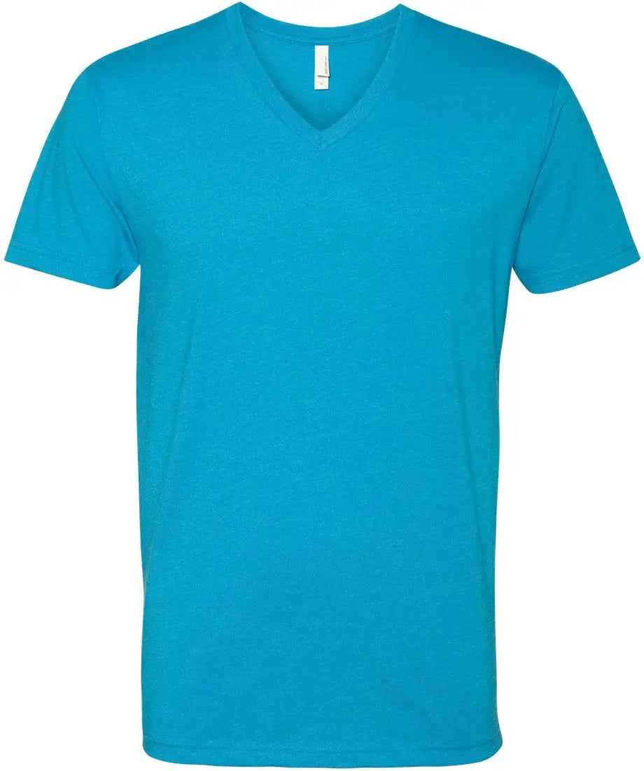 Next Level 6240 Cvc V-neck T-shirt - Turquoise - Adult s