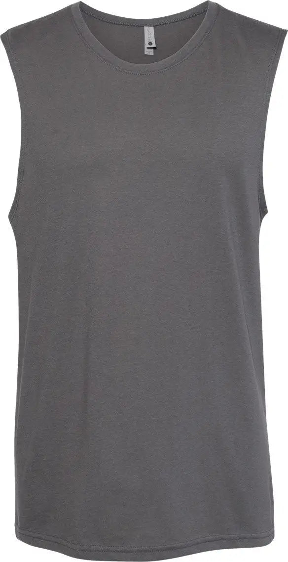 Next Level 6333 Lightweight Cotton/poly Muscle Tank - Heavy Metal - Adult Xs