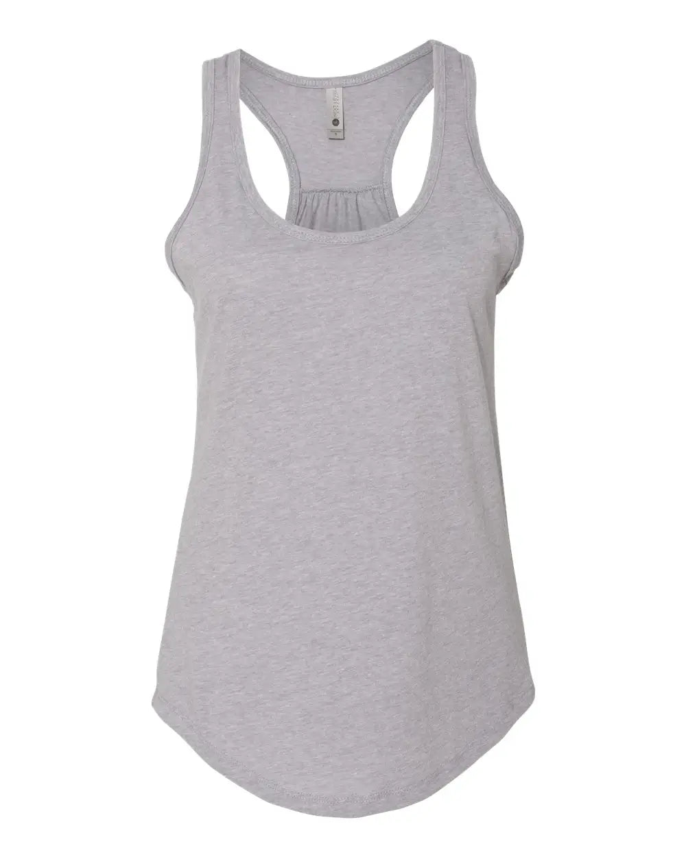 Next Level 6338 Women’s Gathered Racerback Tank - Heather Grey - Gray / Ladies Xs