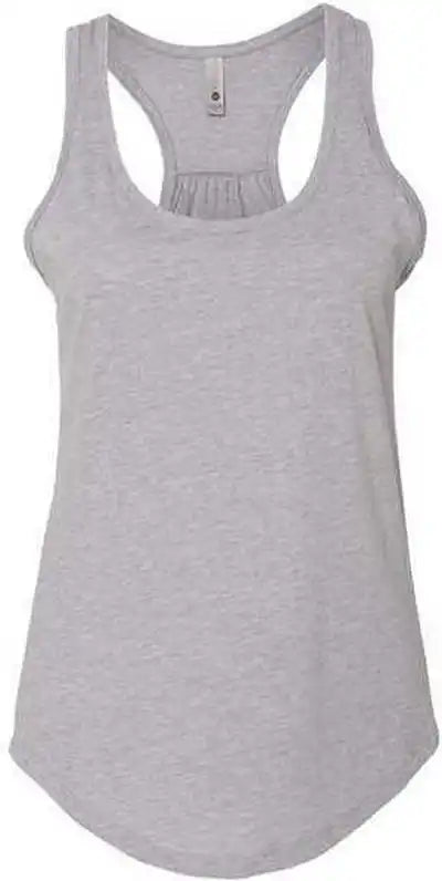 Next Level 6338 Women’s Gathered Racerback Tank - Heather Grey