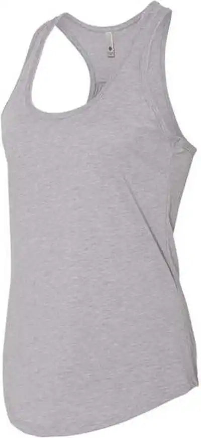 Next Level 6338 Women’s Gathered Racerback Tank - Heather Grey