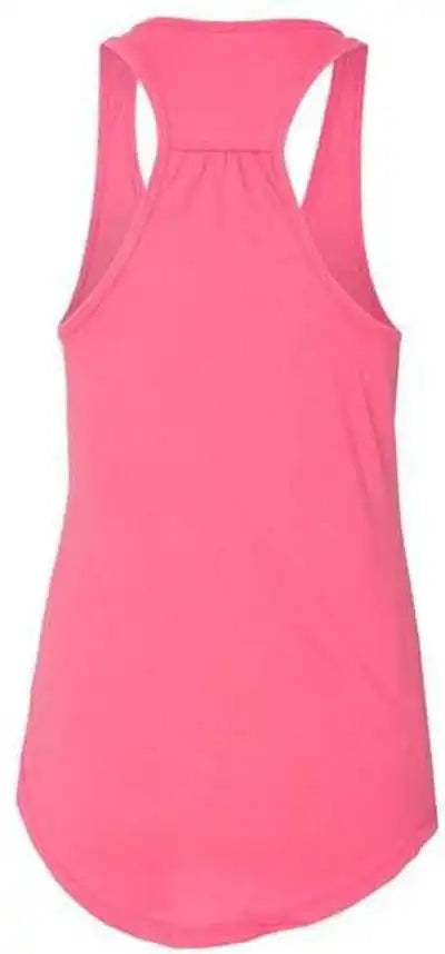 Next Level 6338 Women’s Gathered Racerback Tank - Hot Pink