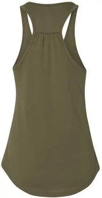 Next Level 6338 Women’s Gathered Racerback Tank - Military Green