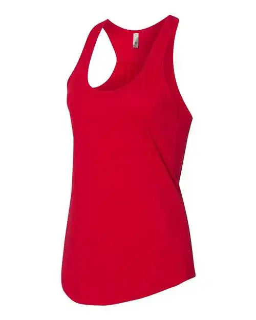 Next Level 6338 Women’s Gathered Racerback Tank - Red