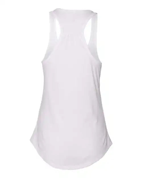 Next Level 6338 Women’s Gathered Racerback Tank - White