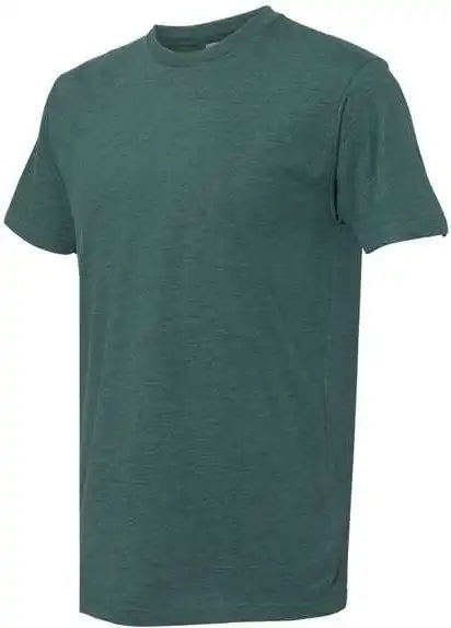 Next Level 6410 Unisex Sueded Crew Heather Forest Green