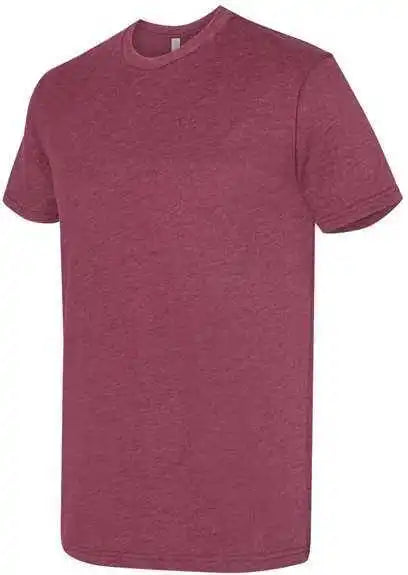 Next Level 6410 Unisex Sueded Crew Heather Maroon