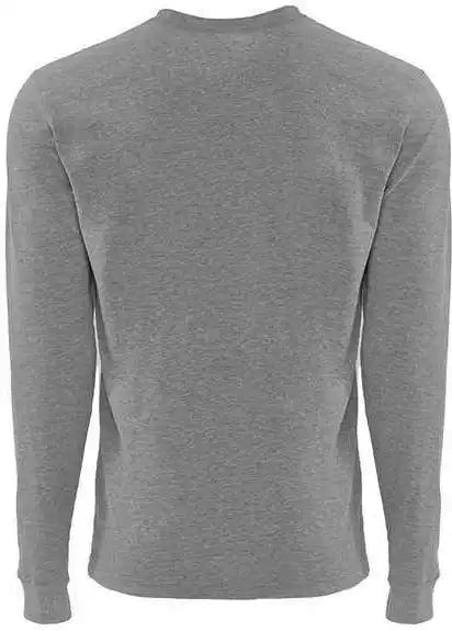 Next Level 6411 Sueded Long Sleeve Crew Dark Heather Grey