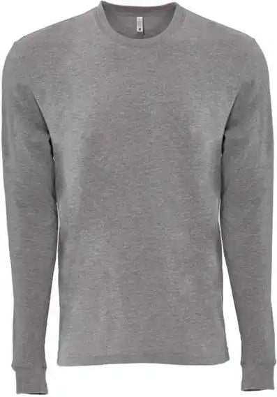 Next Level 6411 Sueded Long Sleeve Crew Dark Heather Grey