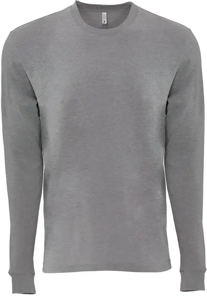 Next Level 6411 Sueded Long Sleeve Crew - Dark Heather Grey