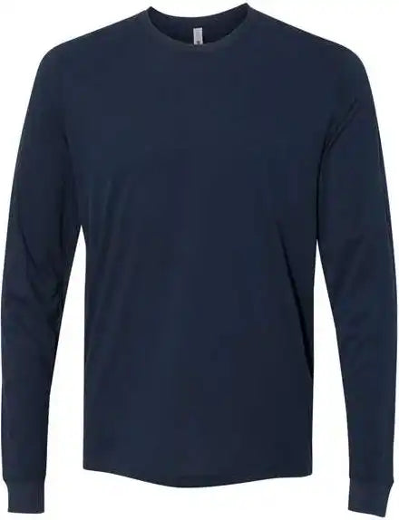 Next Level 6411 Sueded Long Sleeve Crew Midnight Navy