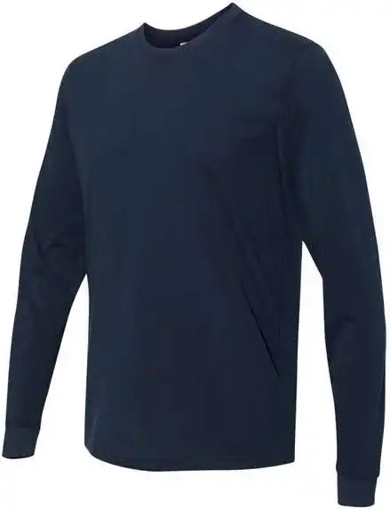 Next Level 6411 Sueded Long Sleeve Crew Midnight Navy