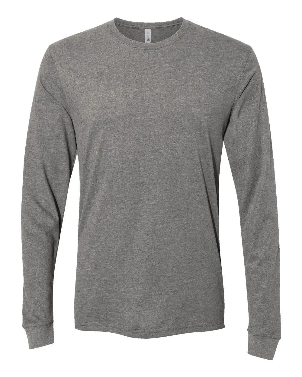 Next Level 6411 Sueded Long Sleeve T-shirt - Dark Heather Gray - Adult Xs