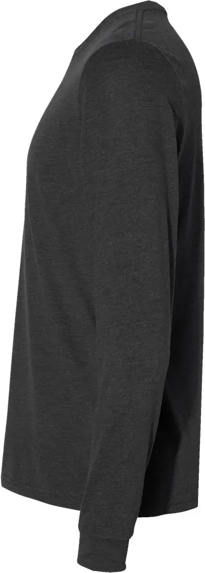 Next Level 6411 Sueded Long Sleeve T-shirt - Heather Charcoal