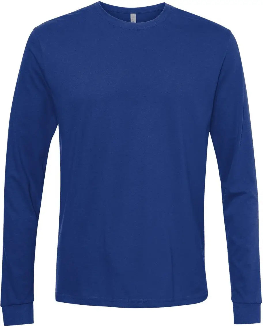 Next Level 6411 Sueded Long Sleeve T-shirt - Royal - Adult Xs