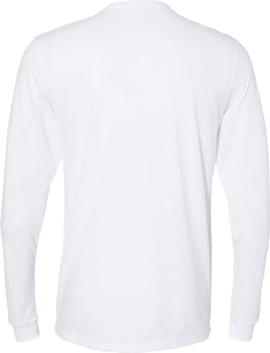 Next Level 6411 Sueded Long Sleeve T-shirt - White - Adult Xs