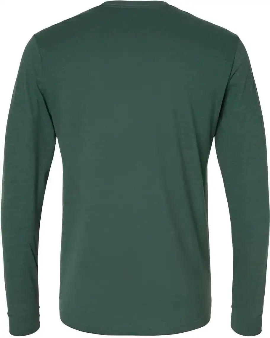 Next Level 6411 Unisex Sueded Long Sleeve t Shirt Heather Forest Green