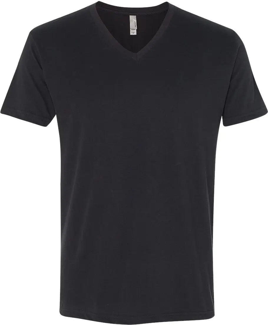 Next Level 6440 Sueded V-neck T-shirt - Black