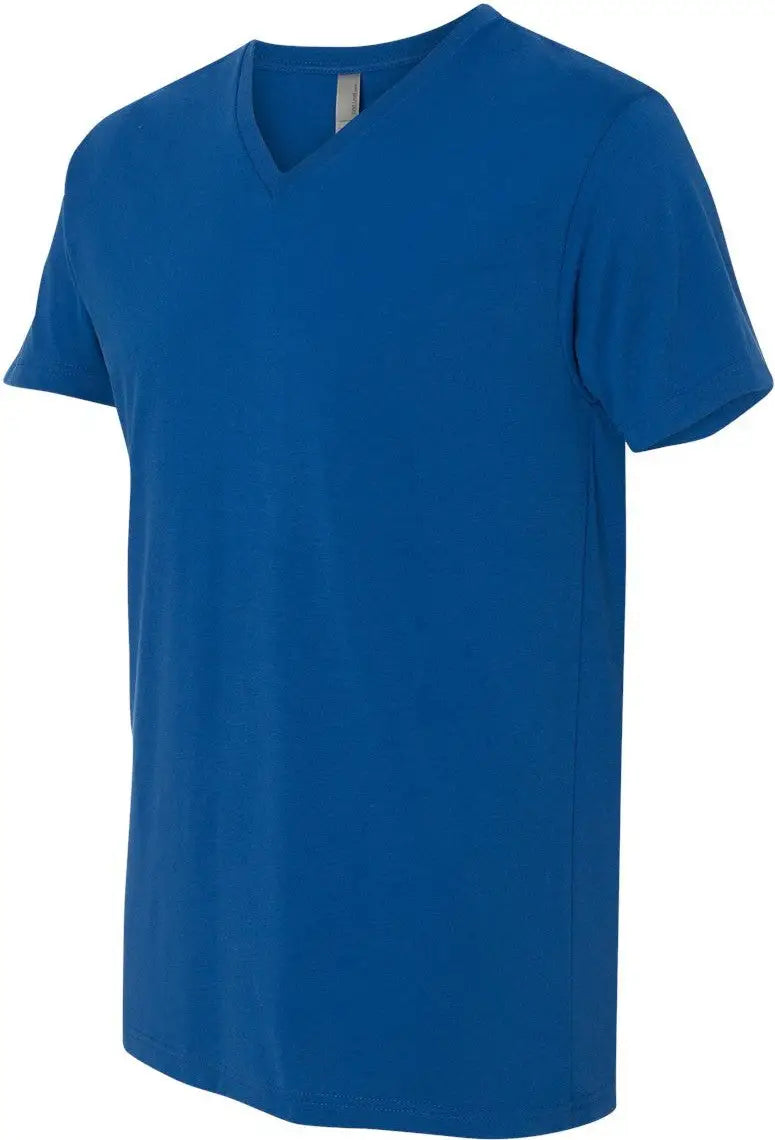Next Level 6440 Sueded V-neck T-shirt - Cool Blue - Adult Xs