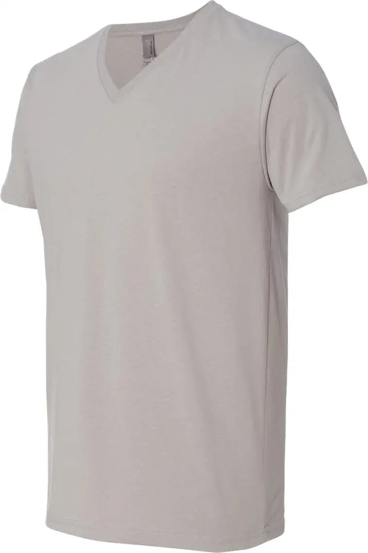 Next Level 6440 Sueded V-neck T-shirt - Light Gray - Adult Xs