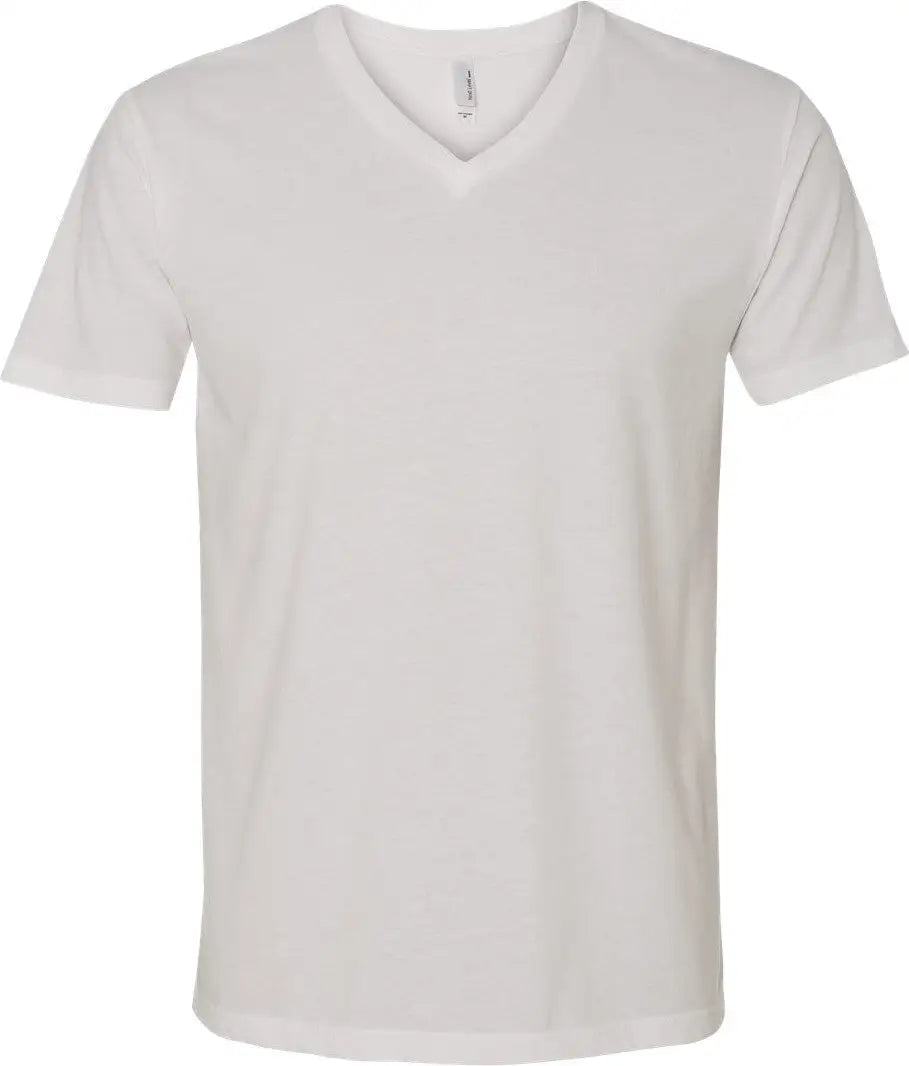 Next Level 6440 Sueded V-neck T-shirt - White - Adult Xs