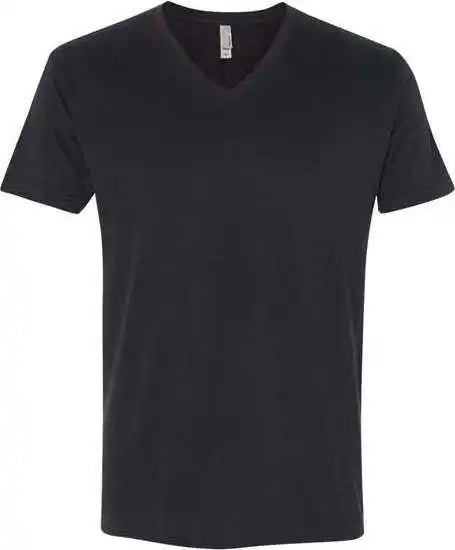 Next Level 6440 Unisex Sueded v Neck t Shirt Black