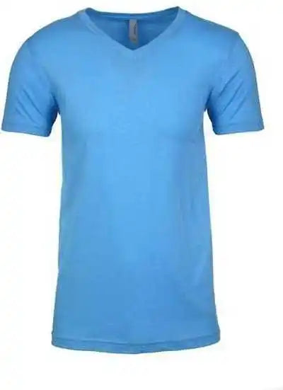 Next Level 6440 Unisex Sueded v Neck t Shirt Turquoise