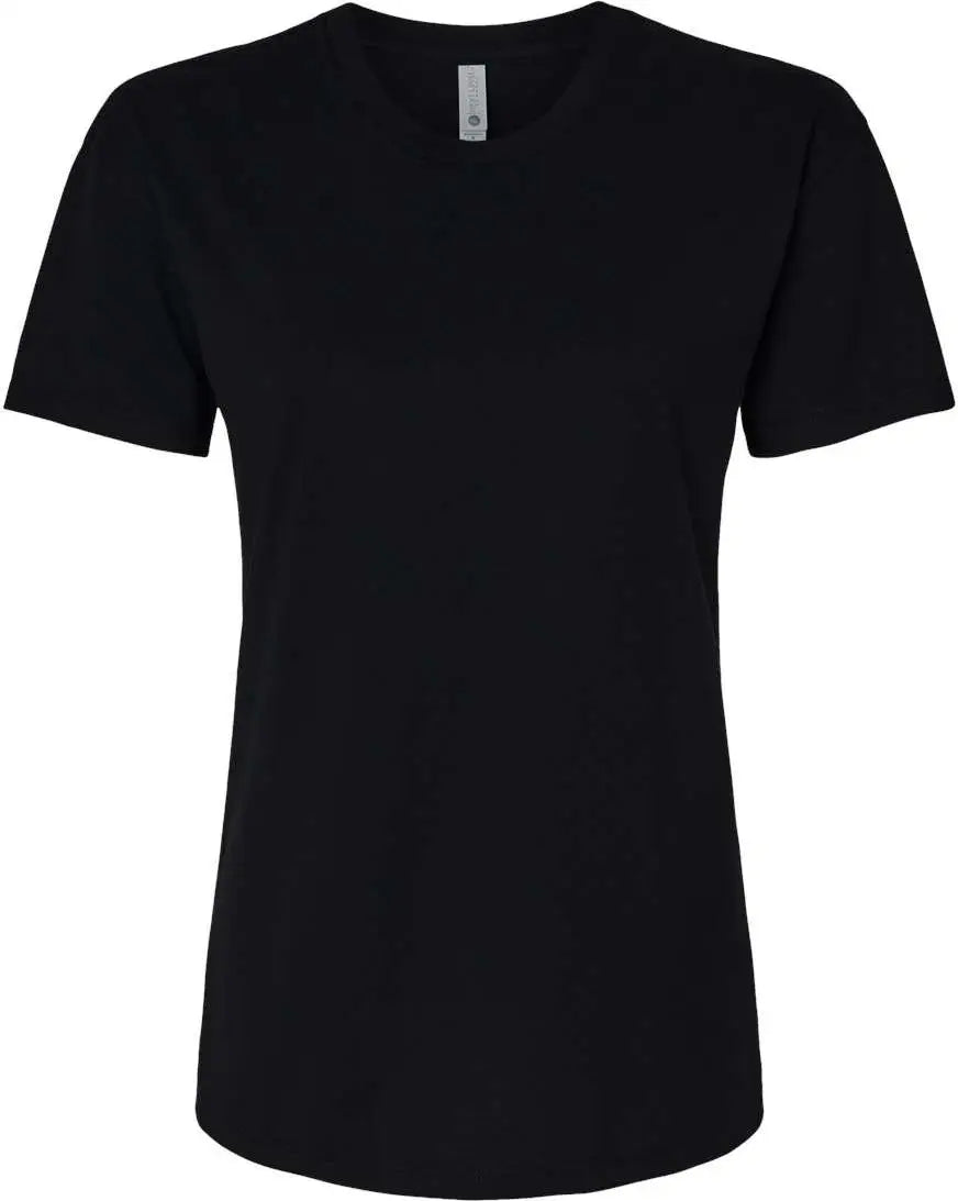 Next Level 6600 Women’s Cvc Relaxed Short Sleeve T-shirt - Black - Ladies Xs