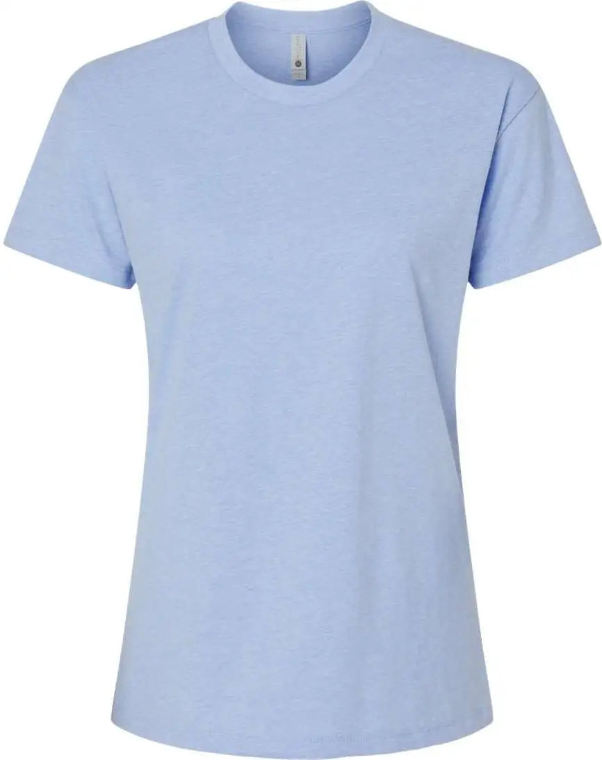 Next Level 6600 Women’s Cvc Relaxed Short Sleeve T-shirt - Heather Columbia Blue - Ladies Xs