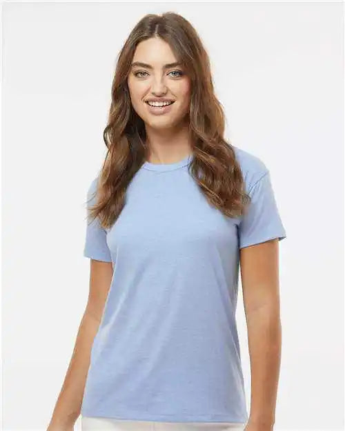 Next Level 6600 Women’s Cvc Relaxed T-shirt - Heather Columbia Blue