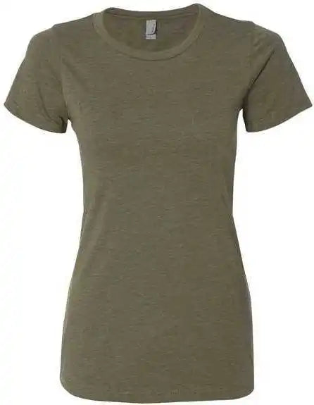 Next Level 6610 Womens Cvc Short Sleeve Crew Military Green