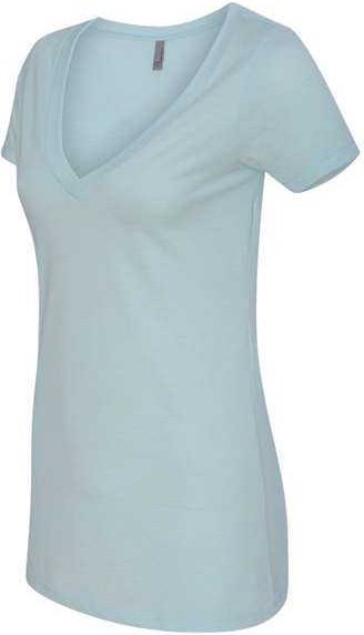 Next Level 6640 Womens Cvc Short Sleeve Deep v - Ice Blue