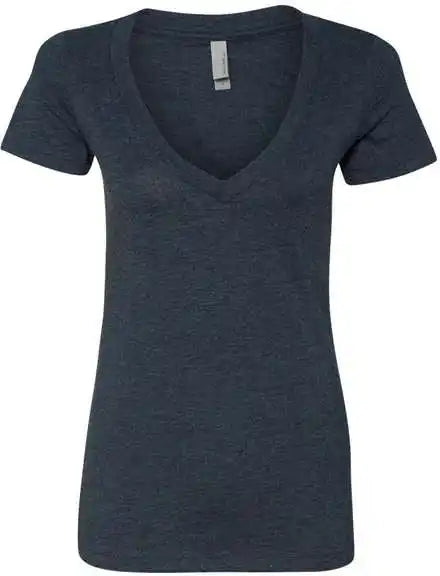 Next Level 6640 Womens Cvc Short Sleeve Deep v - Midnight Navy