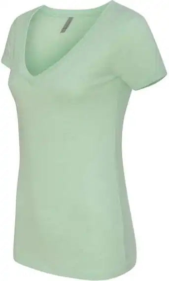 Next Level 6640 Womens Cvc Short Sleeve Deep v - Mint
