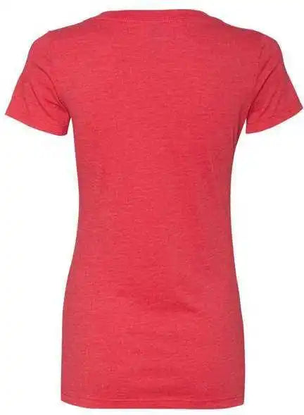 Next Level 6640 Womens Cvc Short Sleeve Deep v - Red