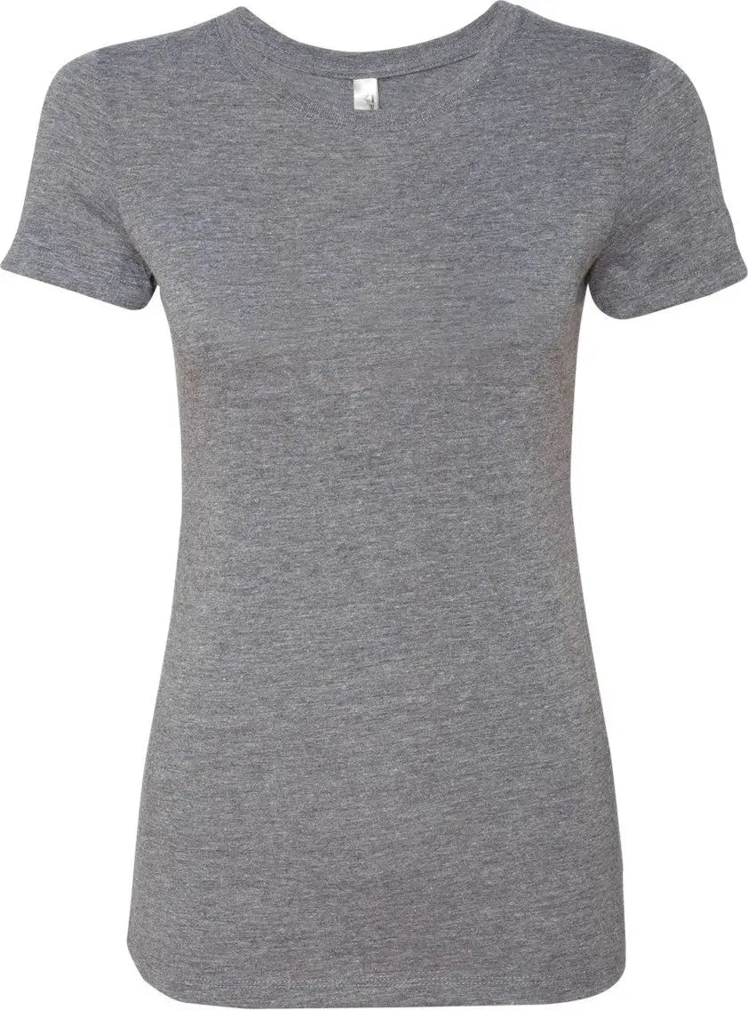 Next Level 6710 Women’s Tri-blend T-shirt - Premium Heather - Gray / Ladies s