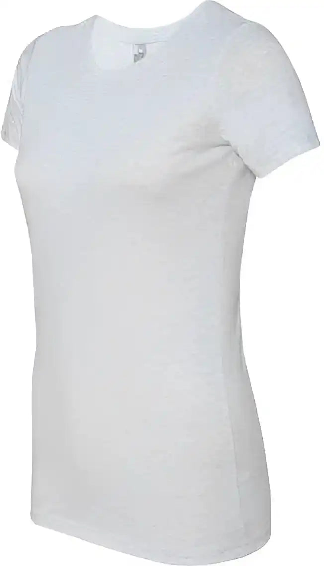 Next Level 6710 Womens Triblend Short Sleeve Crew Heather White